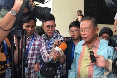 Menteri Koordinator bidang Perekonomian Darmin Nasution saat ditemui di Jakarta, Senin (5/8/2019). 