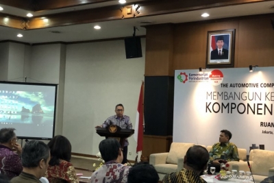 Direktur Jenderal Industri Logam Mesin Alat Transportasi dan Elektronika Kementerian Perindustrian Harjanto di Jakarta, Selasa. 