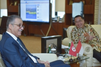 Menteri Desa, Pembangunan Daerah Tertinggal, dan Transmigrasi, Eko Putro Sandjojo saat menerima kunjungan Dubes Tunisia untuk Indonesia Riadh Dridi.  Foto: Humas Kemendes PDTT