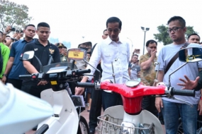 Presiden RI kunjungi pameran otomotif di Kemayoran