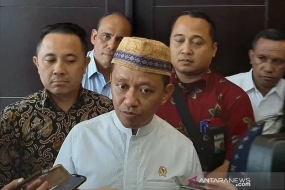 Kepala BKPM Bahlil Lahadalia saat ditemui awak media. ANTARA/Ade Irma Junida/am.