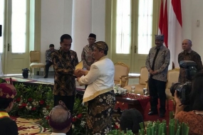 Presiden Jokowi Terima Raja dan Sultan Se-Indonesia di Istana Bogor