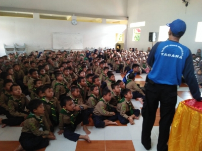 Tagana Masuk Sekolah Jadi Gerakan Nasional