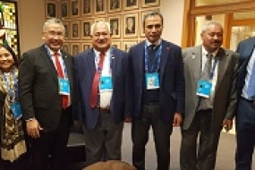 enteri Desa, Pembangunan Daerah Tertinggal dan Transmigrasi Eko Putro Sandjojo di Forum Internasional IFAD Governing Council 2019 ke-42 di Roma, Italia yang digelar pada 14-15 Februari. (Kemendes PDTT)