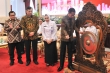 Presiden Jokowi didampingi Kepala BMKG, Menko Kemaritiman, dan Seskab membuka Rakornas BMKG, di Istana Negara, Jakarta, Selasa (22/9) siang. 
