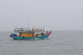 Kapal ikan ilegal asal Malaysia yang ditangkap di ZEEI Selat Malaka,Senin (22/7/2019). 