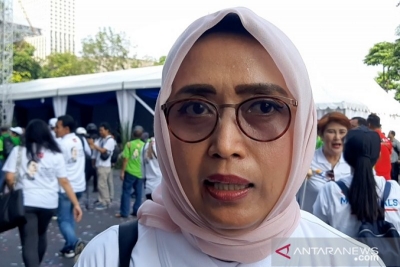 Direktur Utama PT ASDP Indonesia Ferry (Persero) Ira Puspadewi di Jakarta, Kamis (30/5/2019).