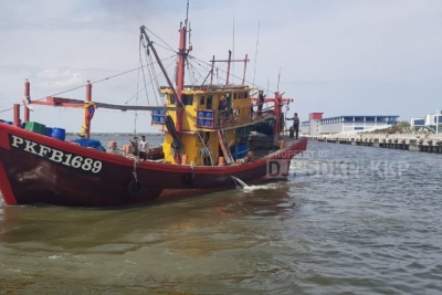 Kapal ikan asing yang ditangkap KKP (Kementerian Kelautan dan Perikanan) di wilayah pengelolaan perikanan RI, Rabu (13/2/2019) (Ditjen PSDKP KKP)
