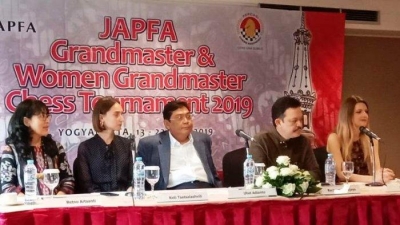 Jumpa pers JAPFA Grand Master &amp; Woman Grand Master di Hotel Atlet Century Jakarta, Senin (10/6/2019) 