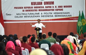 Presiden Jokowi kuliah umum kebangsaan di Kupang