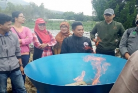 Contoh wajan pengolahan bahan biochar | 