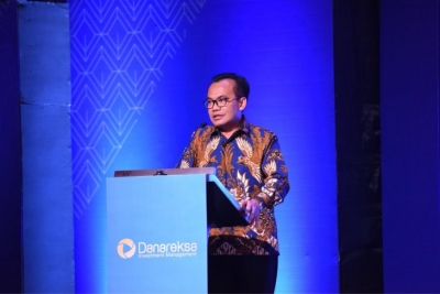 Sekretaris Kemenko Perekonomian Susiwijono saat memberikan pemaparan dalam acara Economic &amp; Investment After 2019 Election: What&#039;s Next? di Jakarta, Selasa (24/9/2019)