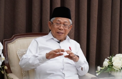 Wakil Presiden Ma&#039;ruf Amin memberikan keterangan pers di Kediaman Dinas Wapres Jakarta, Rabu (18/3/2020). (ANTARA/HO-Asdep Komunikasi dan Informasi Publik (KIP) Setwapres)