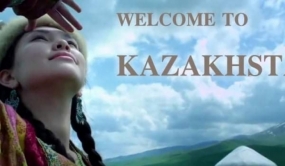 Banner promosi negara Republik Kazakhstan. (ANTARA/Facebook Kedutaan Besar Kazakhstan untuk Indonesia)