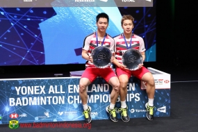 Kevin Sanjaya dan Markus Gideon menjuarai All England 2018. Tahun lalu Kevin dan Markus juga menjadi juara di All England