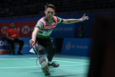 Pebulutangkis tunggal putra Indonesia Jonatan Christie. (Tim Humas PBSI)