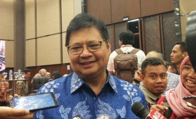 Menteri Perindustrian Airlangga Hartarto. (ANTARA/Ade Irma Junida)