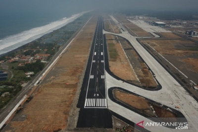 Landas pacu Bandara INternasional Yogyakarta, Kulon Progo.