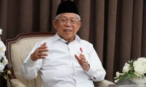 Wakil Presiden Ma&#039;ruf Amin memberikan keterangan pers di Kediaman Dinas Wapres Jakarta, Rabu (18-3-2020). ANTARA/HO-Asdep Komunikasi dan Informasi Publik (KIP) Setwapres/klw.