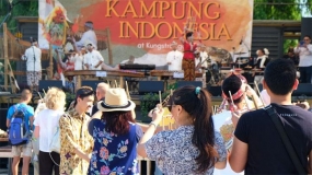 Suasana Wonderful Indonesia Festival &quot;Kampung Indonesia 2019&quot; di Swedia, 26 Juli 2019. Foto: KBRI Stockholm Swedia