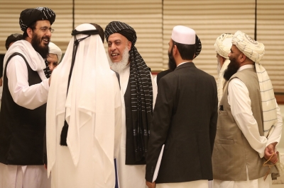 Delegasi Afghanistan dan Taliban menyepakati roadmap perdamaian di Doha, Qatar, Senin 8 Juli 2019.