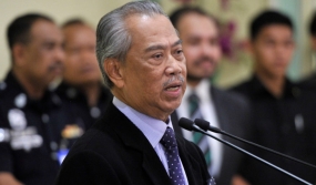 Perdana Menteri Malaysia Tan Sri Muhyiddin Yassin saat menyampaian pidato. ANTARA/Agus Setiawan/TM