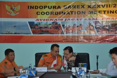 Rapat &quot;Sarex Coordination Meeting XXXVII/2019&quot; terkait latihan SAR bersama Indonesia-Singapura digelar di Batam, 8-12 Juli 2019. 