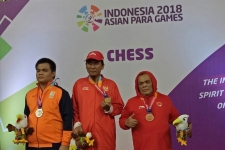 インドネシアは、チェススポーツの6個の金メダルを獲得