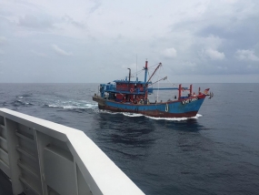 海洋水産省（KKP）は、インドネシアの海域で2隻のマレーシア船を逮捕