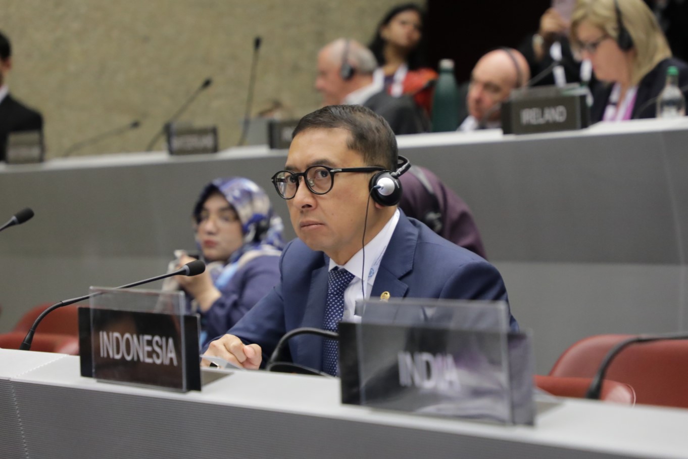 印尼国会第一委员会在世界议会论坛上谴责以色列