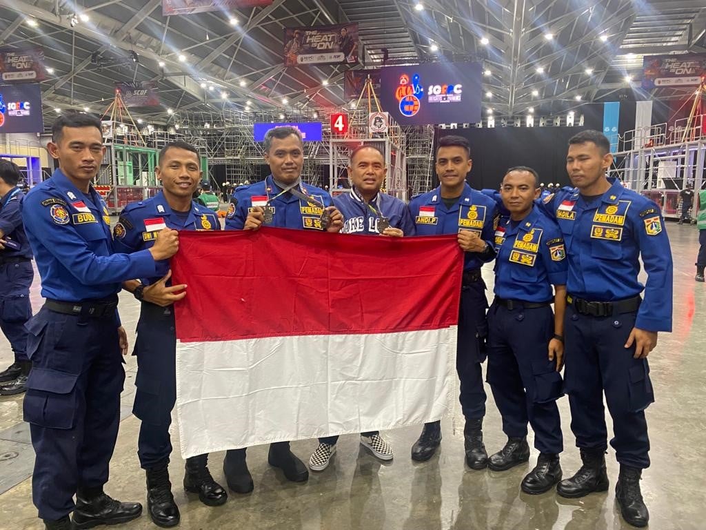 印尼消防救援队在新加坡获得冠军
