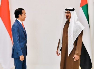 印尼总统访问阿布扎比佐科·维多多总统街