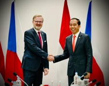 佐科·维多多总统与捷克总理Petr Fiala 举行了双边会谈。