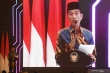 星期二（05/14/2019）雅加达总统Joko Widodo在雅加达推出印尼伊斯兰经济学总体规划（MEKSI）2019-2014之前发表了演讲。