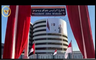 El gobierno de los Emiratos Árabes Unidos inaugura la calle llamado Joko Widodo Street en Abu Dhabi